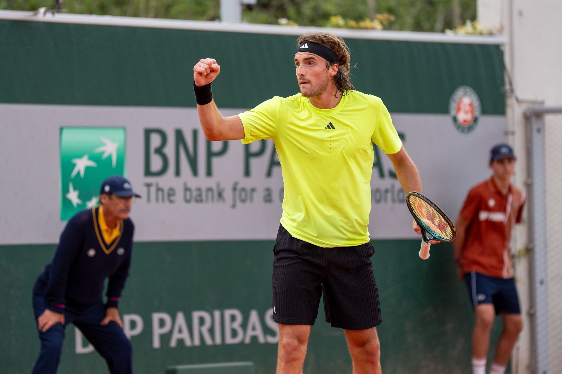 Stefanos Tsitsipas at the 2025 French Open - Day Two - (Source: Getty)